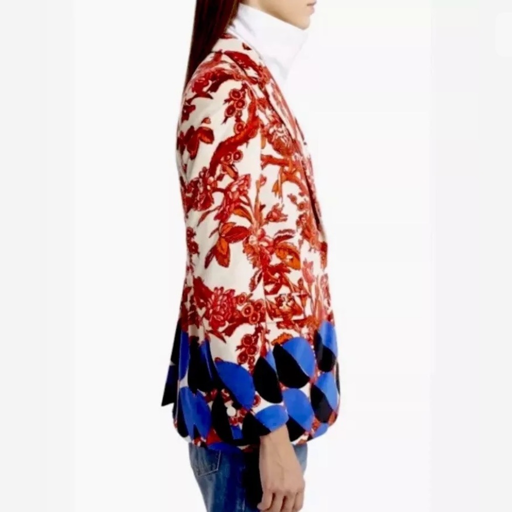 Dries Von Noten Blest Floral Graphic Circle Blazer - Picture 3 of 7